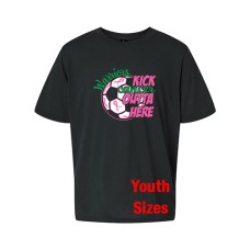 Smithville 2024 Kick Cancer Performance YOUTH Tshirt (Black)