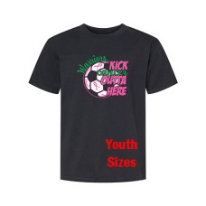 Smithville 2024 Kick Cancer Softstyle YOUTH Tshirt (Black)